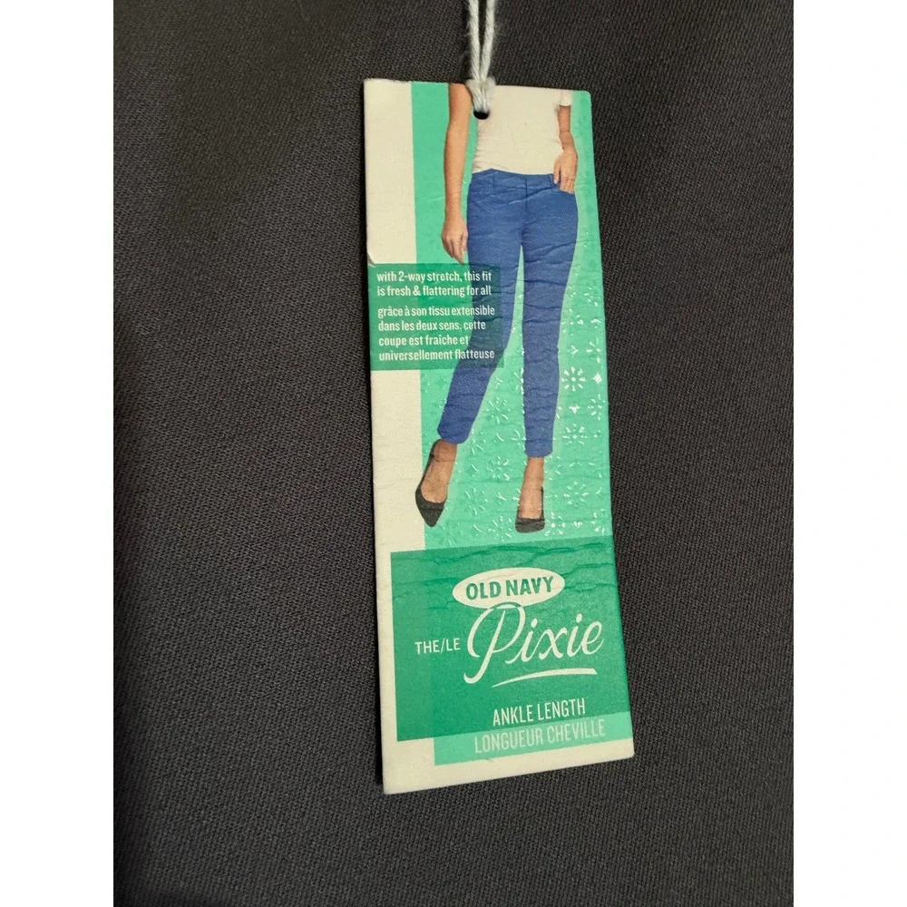 Old Navy Pixie Charcoal Gray Ankle Pants Women 18 Regular Mid Rise Stretch Twill